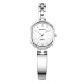 REBIRTH Women's Minimalist Quartz Watch – Casual Daily Wear Women's Quartz Watch Nixie Silver
