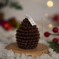 Christmas Pinecone Soy Wax Aromatherapy Candle | Holiday Décor Aromatherapy Candle Nixie BROWN