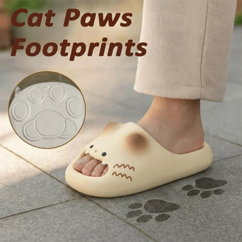 Waterproof Cat Paw Slippers – Anti-Slip Soft Sole for Women Women's Slippers Nixie