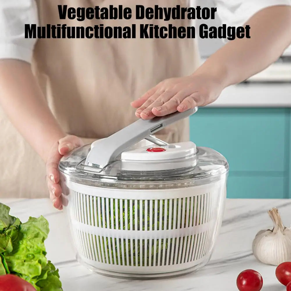 Large Manual Salad Spinner with Colander & Draining System