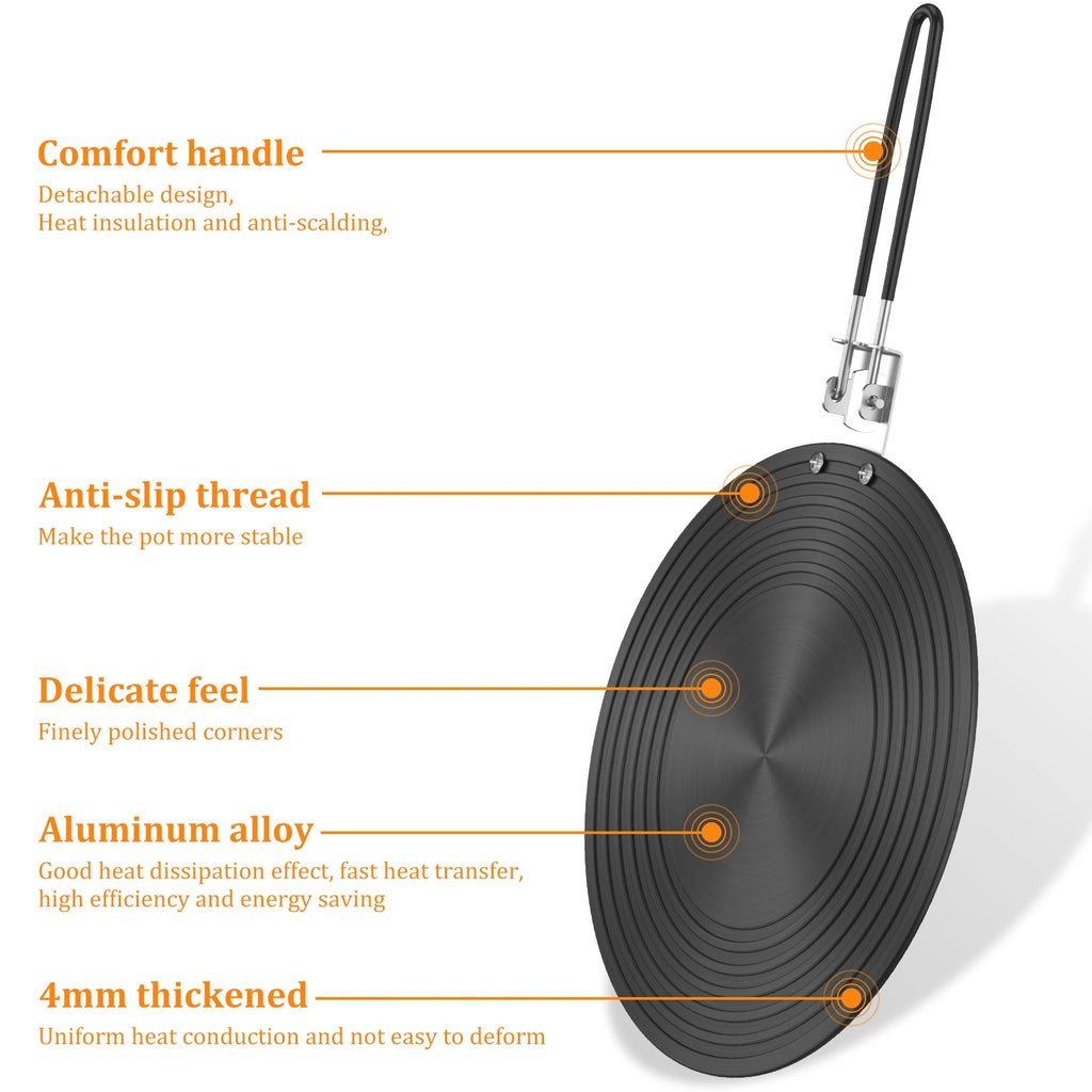 Aluminum Alloy Heat Diffuser Plate – Non-Slip Simmer Plate Heat Diffuser Plate Nixie
