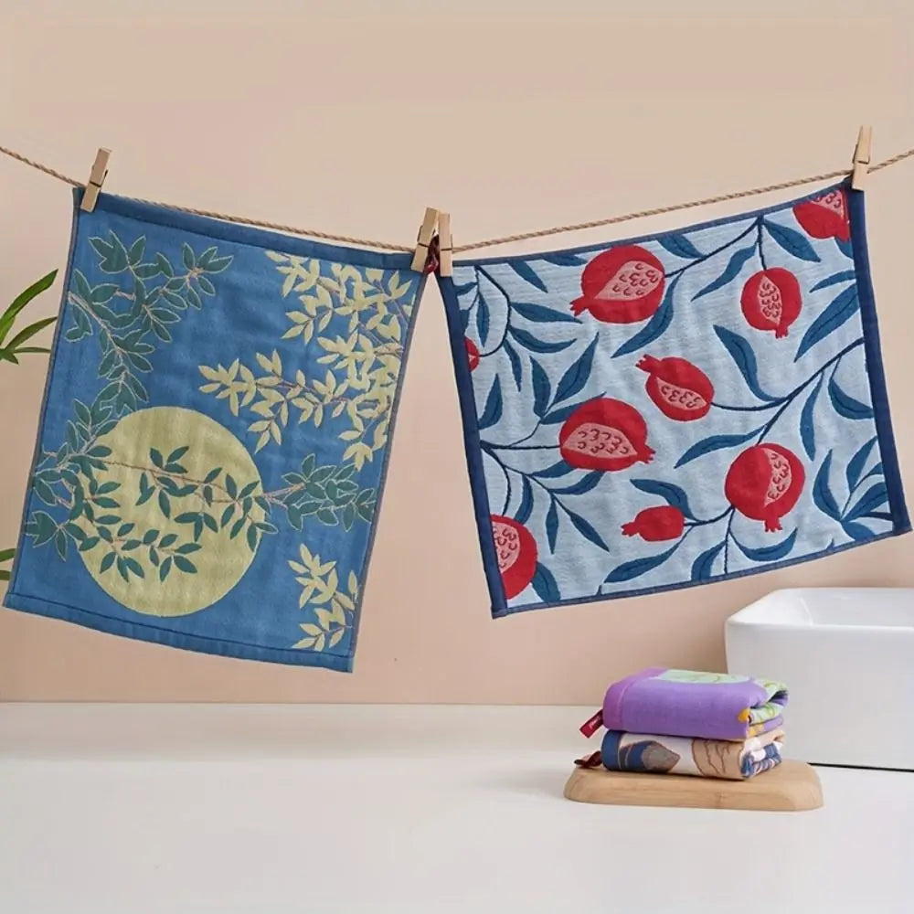 4-Layer Cotton Gauze Kitchen Hand Towel 34x40cm | Quick Dry