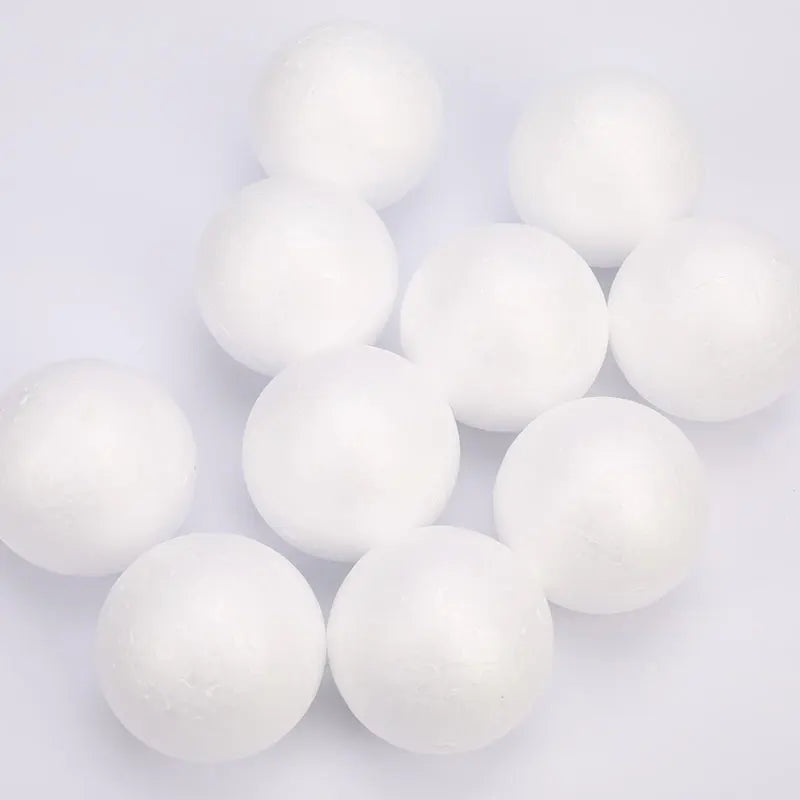 10Pcs 70mm White Polystyrene Foam Balls – DIY Craft & Decor Craft Foam Balls Nixie