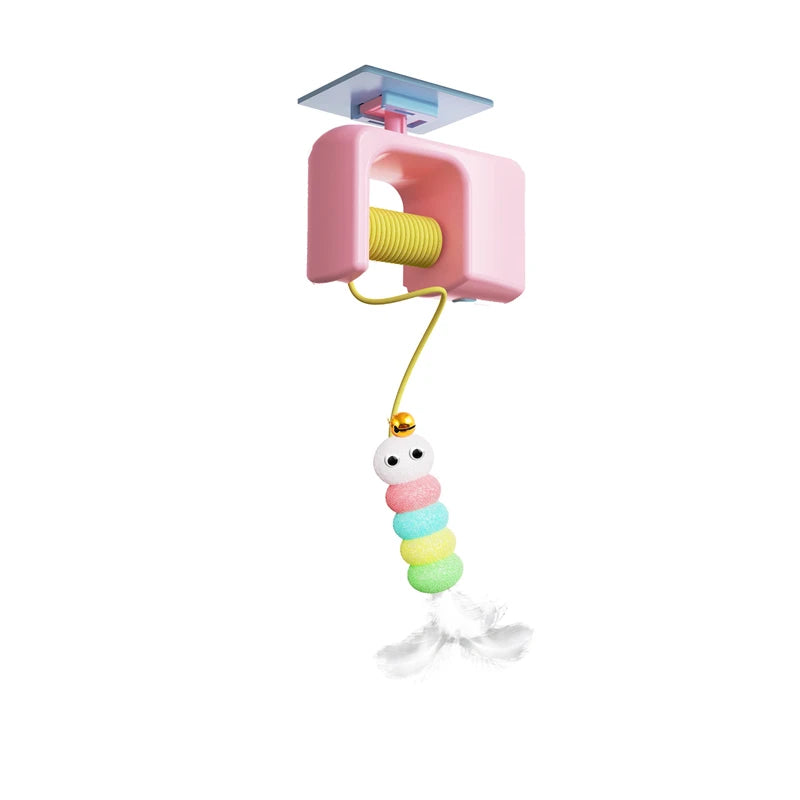 Interactive Electric Flying Bird Cat Toy with Elastic Rope Interactive Cat Toy Nixie Pink