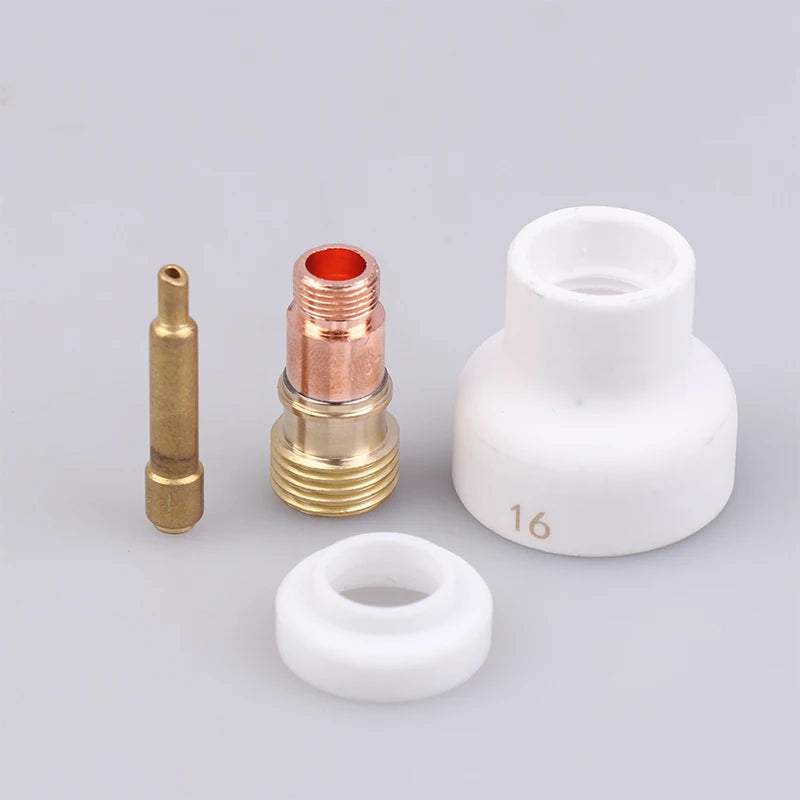TIG Welding Ceramic Nozzle Gas Lens Kit WP17 WP18 WP26 – 4Pcs TIG Welding Accessories Nixie 1.6mm