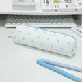 Cream Polka Dot Pencil Case – Large Capacity Stationery Pouch