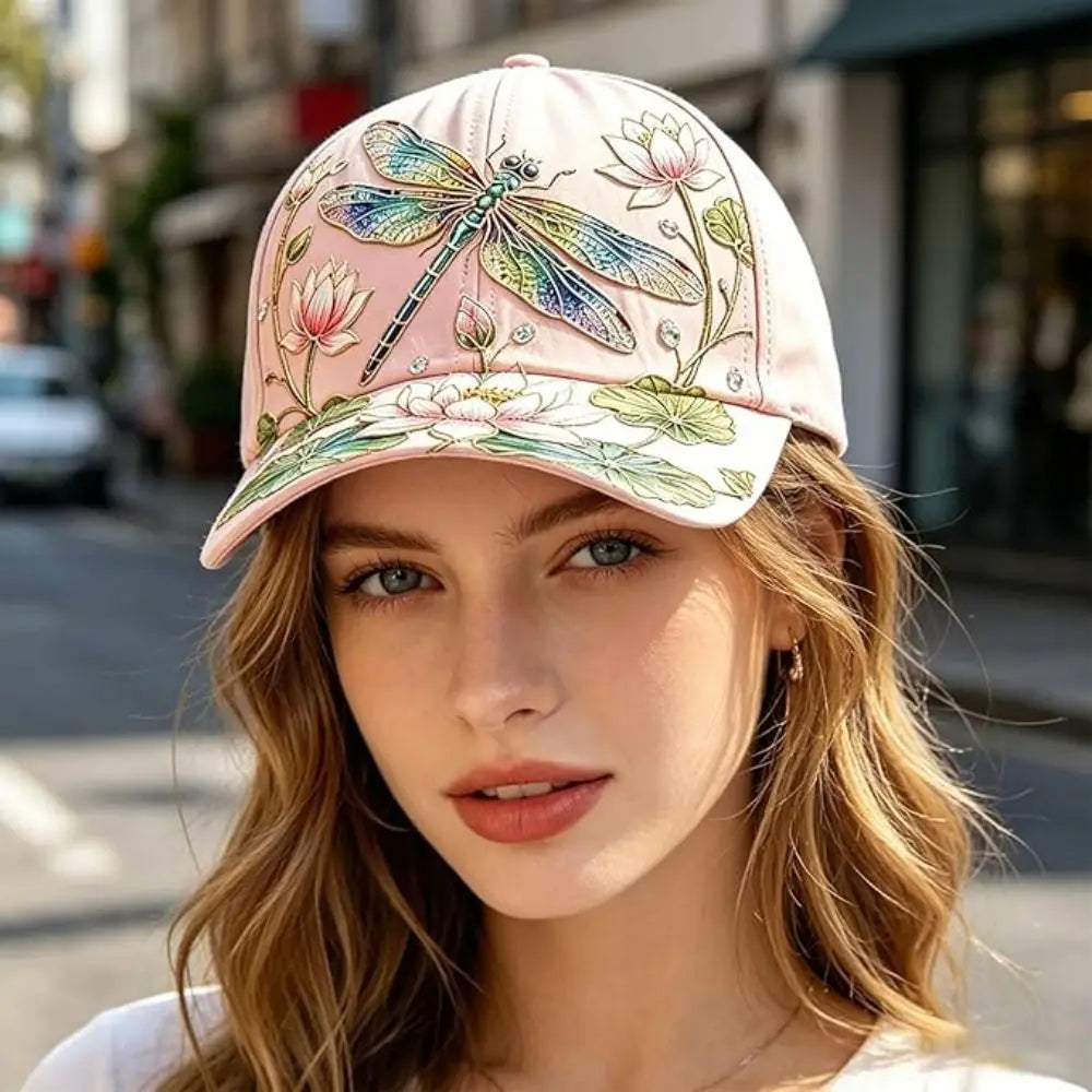 Breathable Garden Baseball Cap – Floral Embroidery Adjustable Hat Embroidered Baseball Cap Nixie