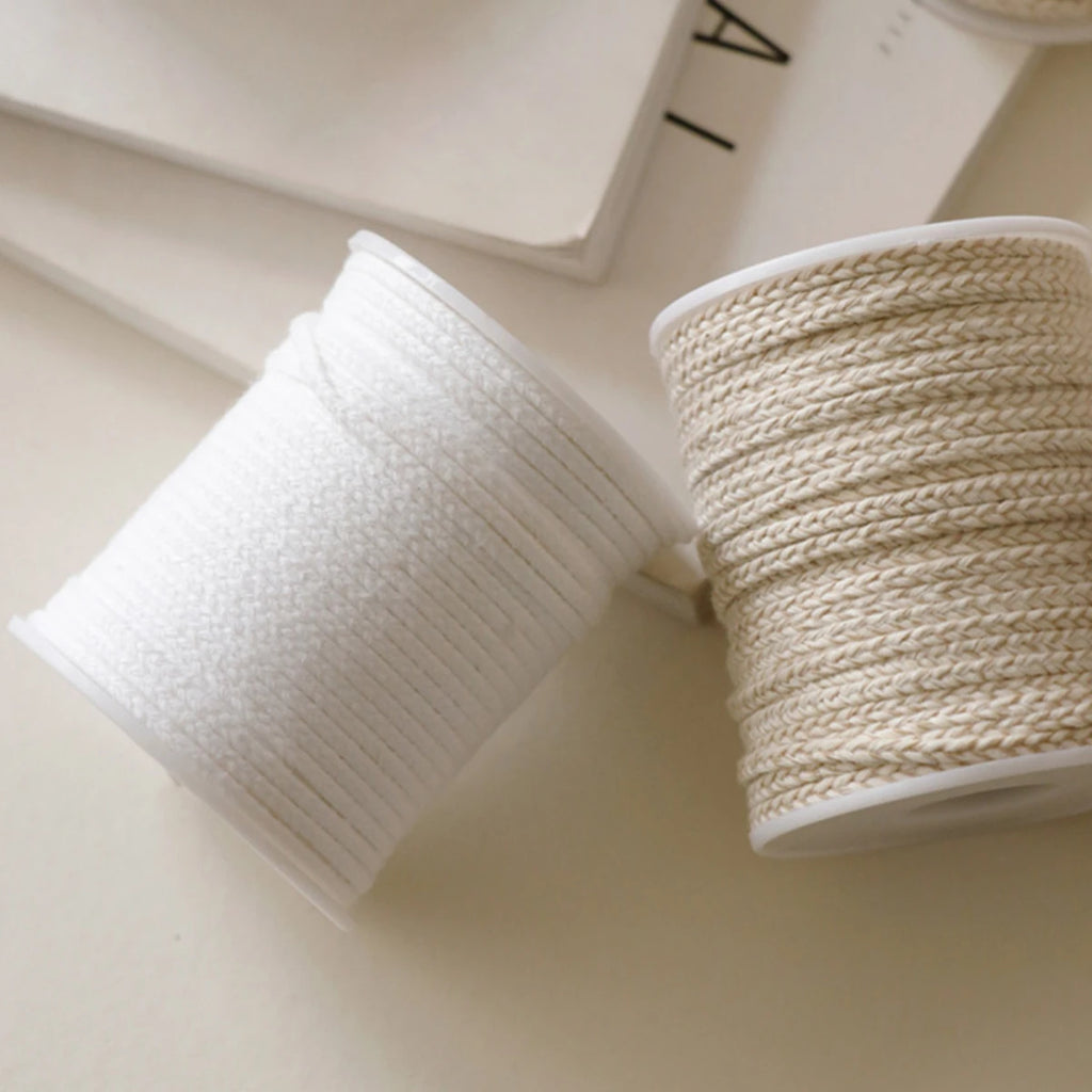 Cotton Candle Wick Roll 50m–61m | Low Smoke ECO DIY Candle Making Candle Wick Roll Nixie