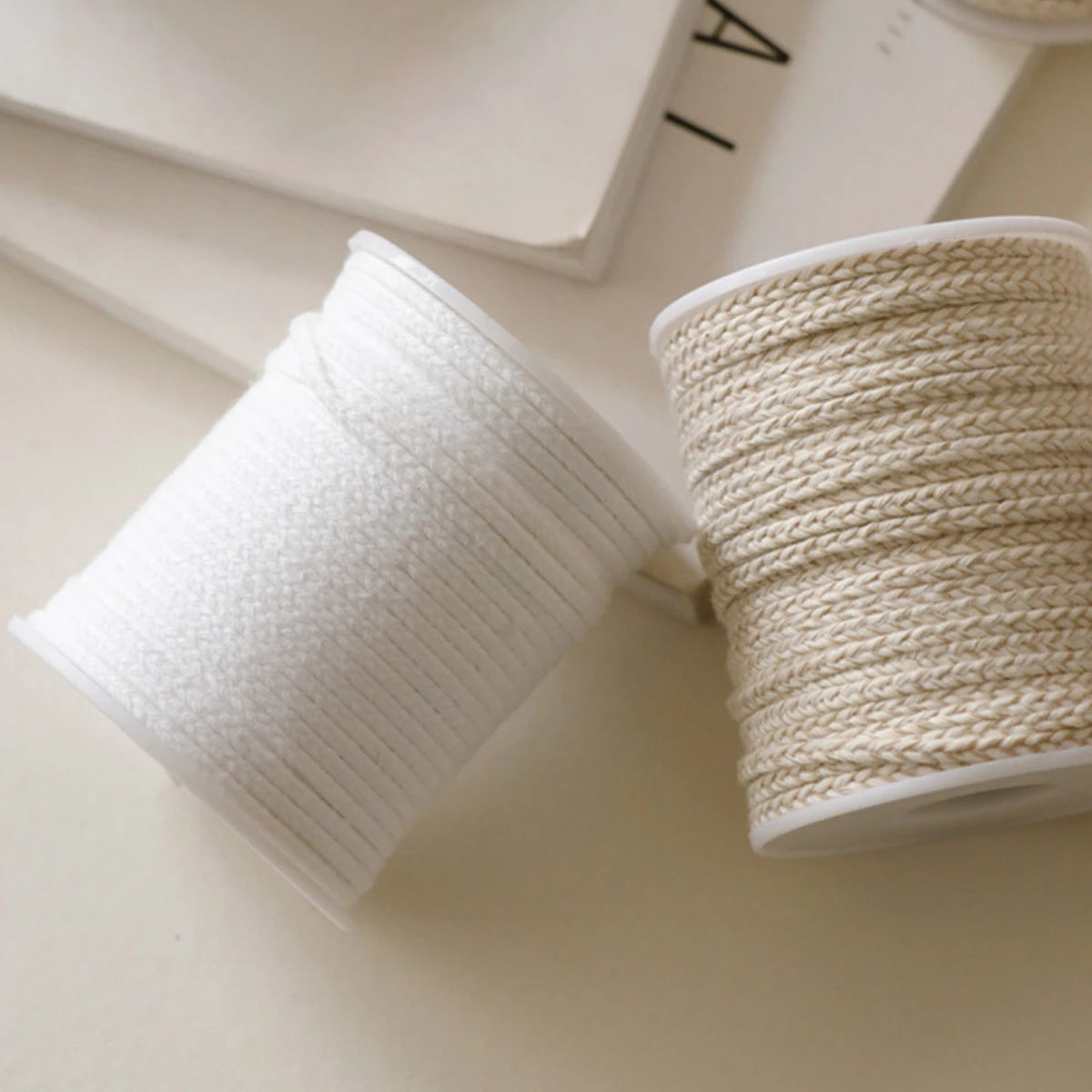 Cotton Candle Wick Roll 50m–61m | Low Smoke ECO DIY Candle Making Candle Wick Roll Nixie