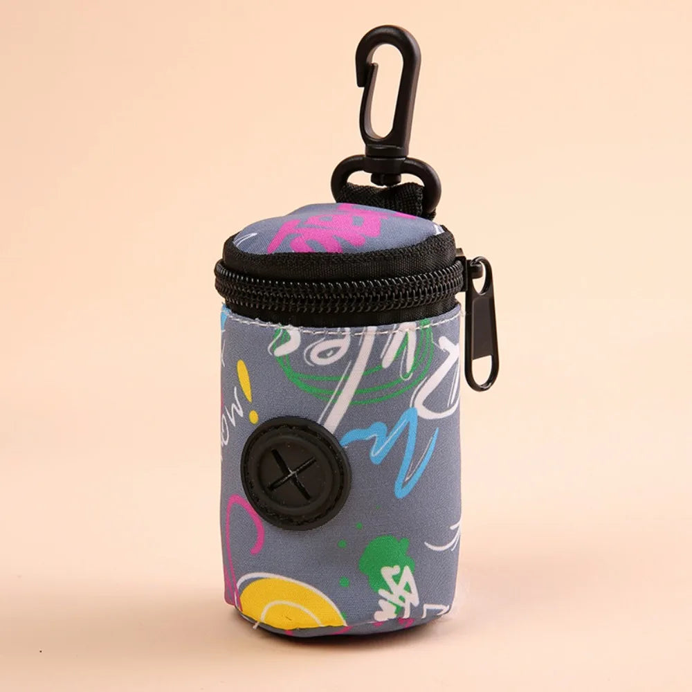 Hangable Dog Poop Bag Dispenser – Portable Zipper Holder Dog Waste Bag Dispenser Nixie D