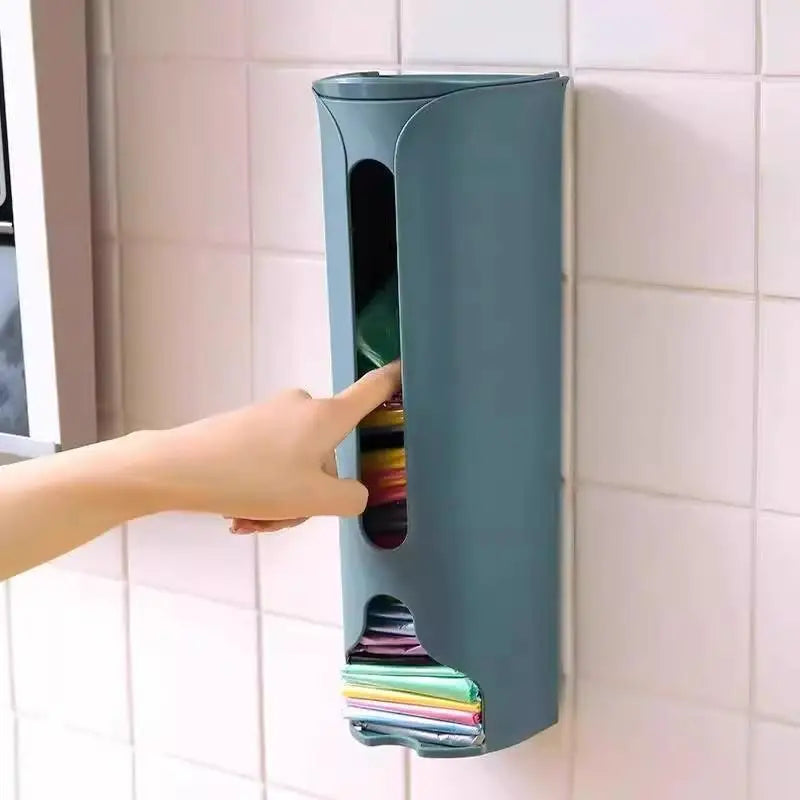 Wall Mounted Grocery Bag Dispenser – No-Drill Kitchen Storage