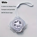 2M Mini Soft Tape Measure – Double-Sided Tailor Body Ruler Soft Tape Measure Nixie WHITE
