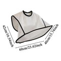 Foldable Beard Apron Shaving Bib – Men's Hair Catcher Grooming Beard Shaving Apron Nixie White