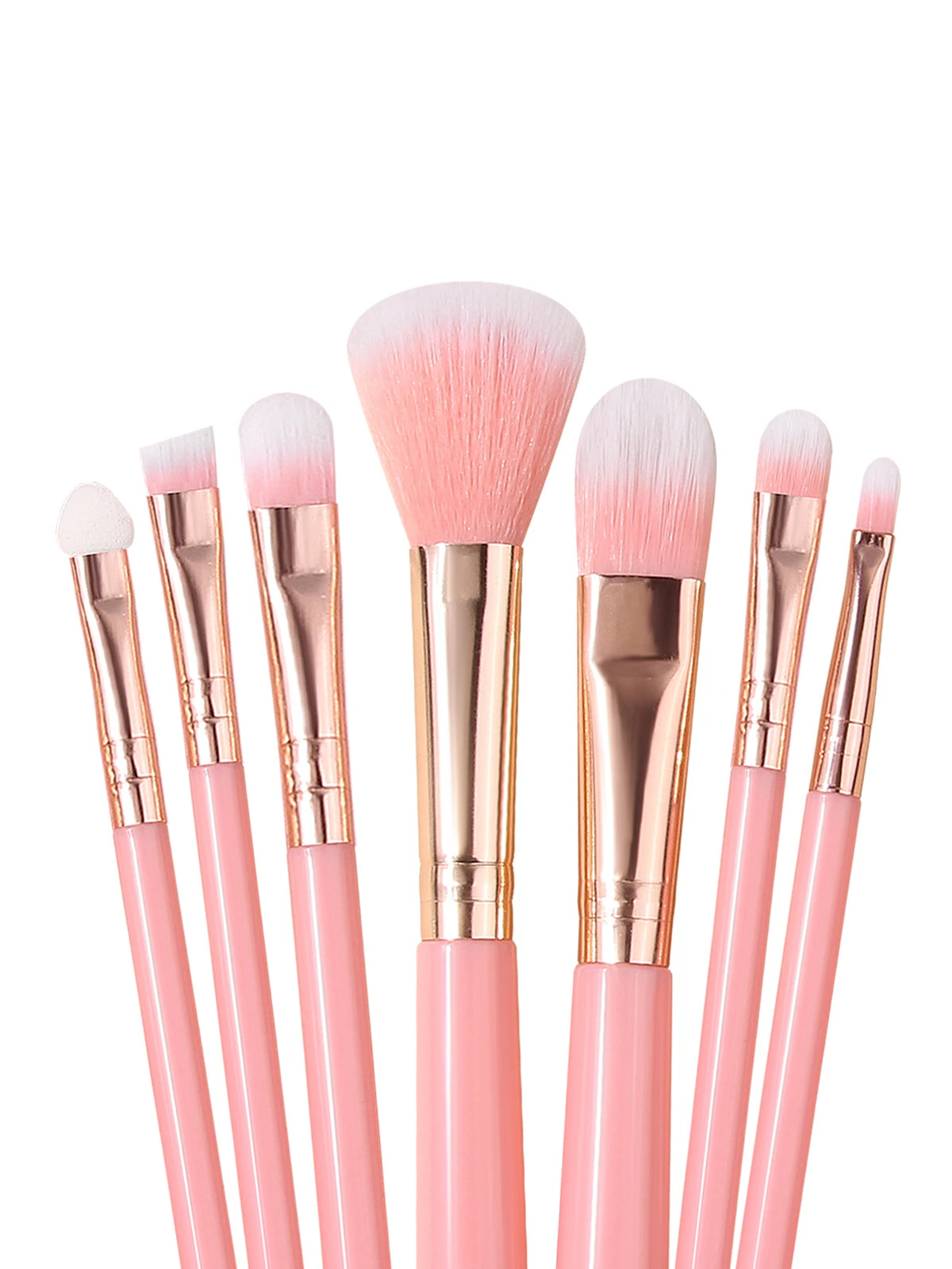 12-Piece Soft Pink Makeup Brush Set with Sponge | Beauty Kit Makeup Brush Set Nixie