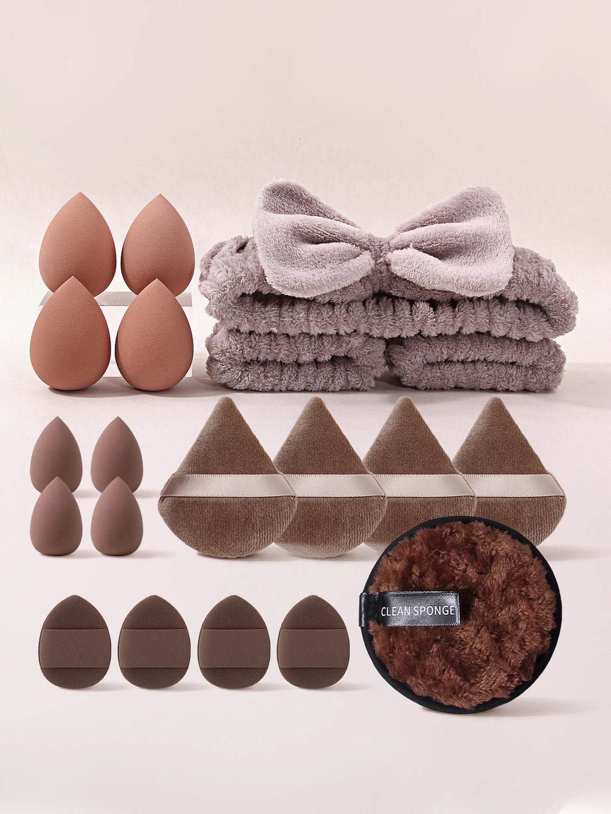 20PCS Makeup Sponge Kit – Blending Sponges & Powder Puffs Makeup Sponge Kit Nixie