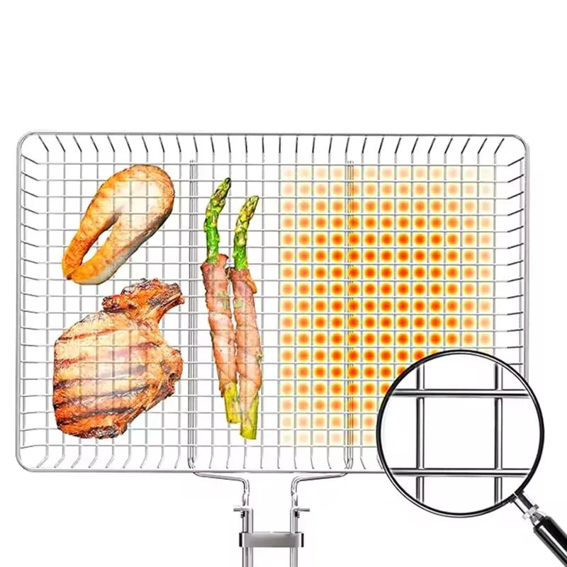 BBQ Grill Basket – Heavy Duty Stainless Steel Barbecue Turner