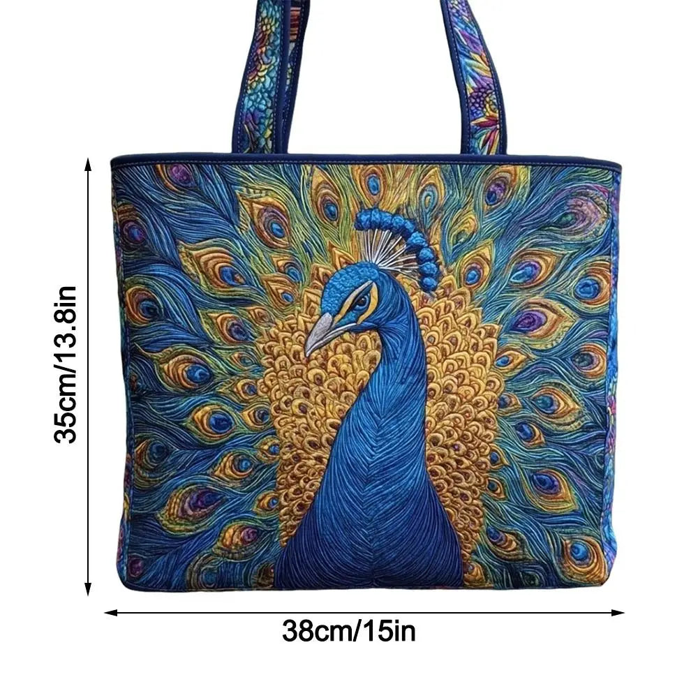 Quilted Tote Bag 3D Floral Print Large Capacity Travel Handbag Quilted Tote Bag Nixie