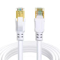Cat 6 Flat Ethernet Cable RJ45 High-Speed Network 5M–30M Ethernet Network Cable Nixie Round White 20M