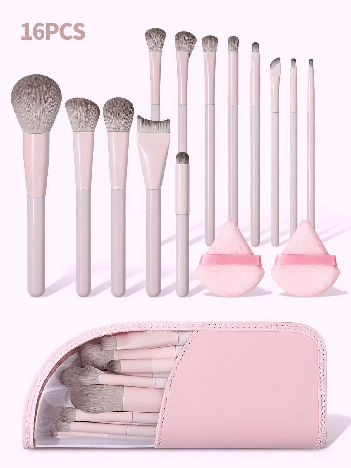 16-Piece Professional Makeup Brush Set with Storage Bag Makeup Brush Set Nixie