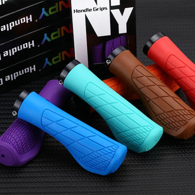 Lock-On MTB Handlebar Grips Anti-Slip Rubber BMX Bike Grips Bike Handlebar Grips Nixie