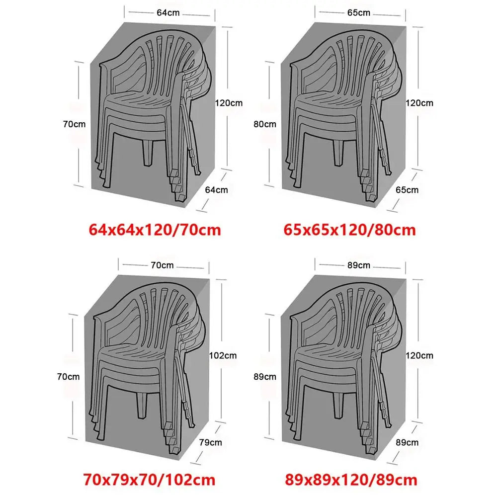 Waterproof Outdoor Chair Cover 210D Polyester UV & Dustproof Patio Chair Cover Nixie