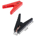 2Pcs 100A Insulated Alligator Clips – Car Battery Charger Clamps Alligator Clips Nixie Onesize