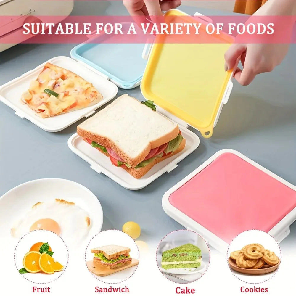 Silicone Sandwich Storage Box – Snack & Lunch Container Food Storage Container Nixie