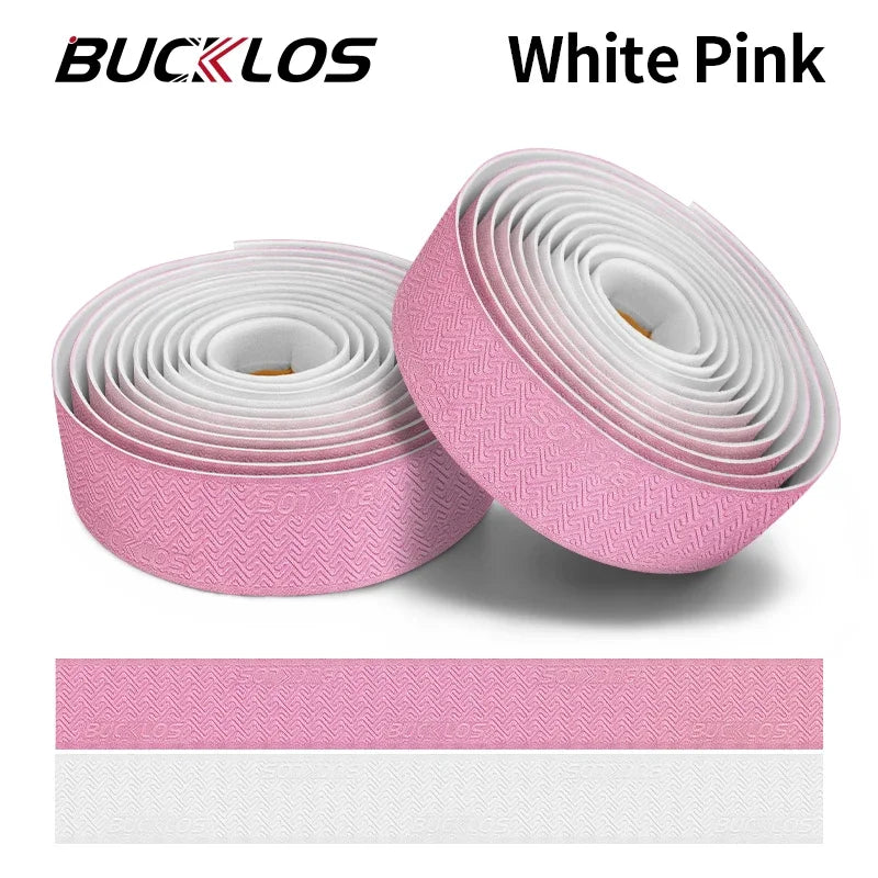BUCKLOS Gradient Bike Handlebar Tape – Road & Gravel Bar Wrap Bike Handlebar Tape Nixie PINK