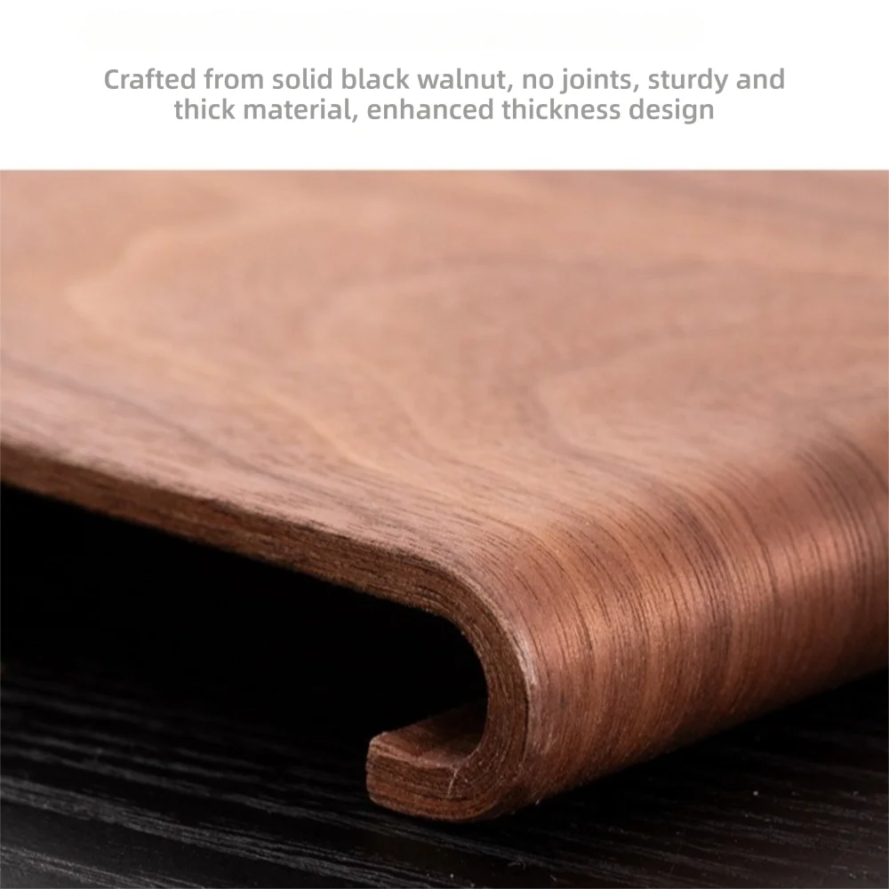 Walnut Wood Tea Tray – Heat-Resistant Multifunctional Display Stand