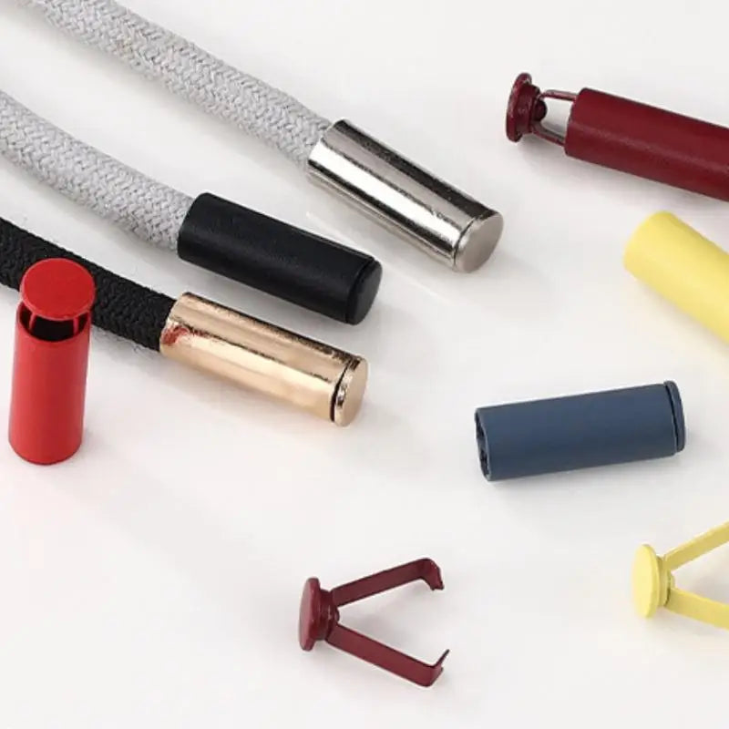20Pcs Metal Cord End Stoppers for DIY Bags, Shoes & Lanyards Cord End Stoppers Nixie