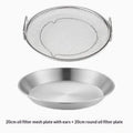 Stainless Steel Oil Filter Tray & Frying Mesh Basket Kitchen Strainer Basket Nixie 19CM