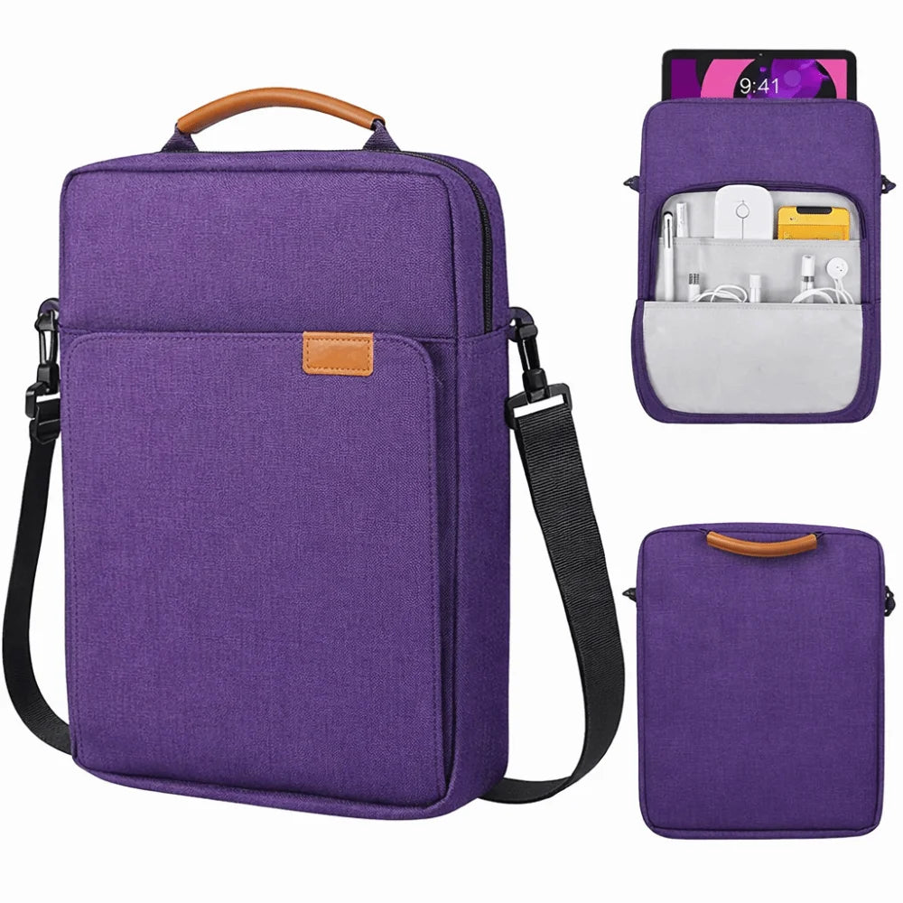 Tablet Laptop Sleeve Case 9–13.3" | Shoulder Strap & Storage Tablet Laptop Sleeve Nixie 9-11 inch-Purple