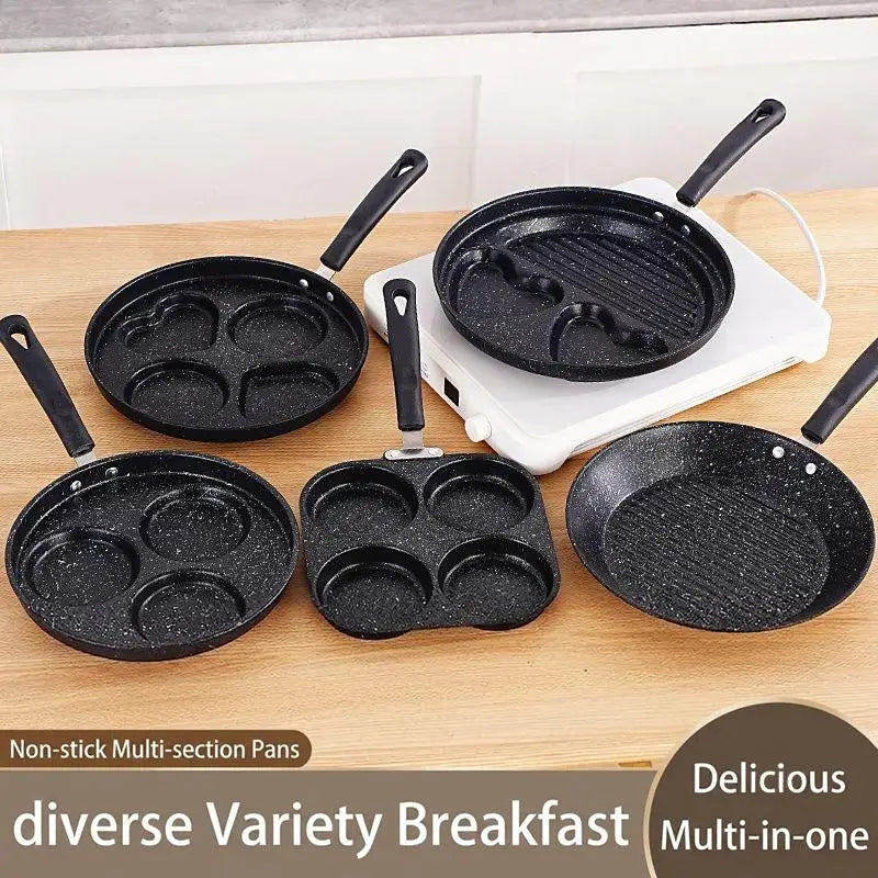 Nonstick Multi-Cavity Frying Pan 1/3/4/7 Hole Breakfast Pan Nonstick Breakfast Pan Nixie