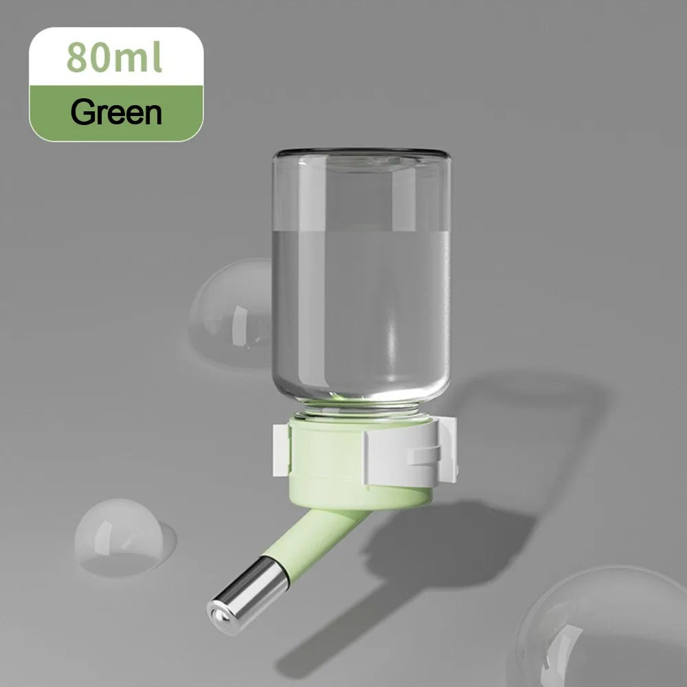 Leakproof Hamster Water Bottle – Hanging Cage Dispenser Pet Water Bottle Nixie 80ml-green