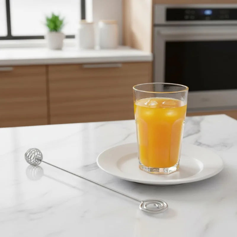 304 Stainless Steel Manual Mixer – Egg Beater & Cocktail Stirrer Manual Kitchen Mixer Nixie