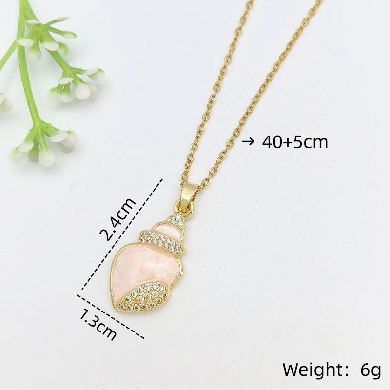 Women's Vintage Cherry Blossom Picture Frame Pendant Necklace