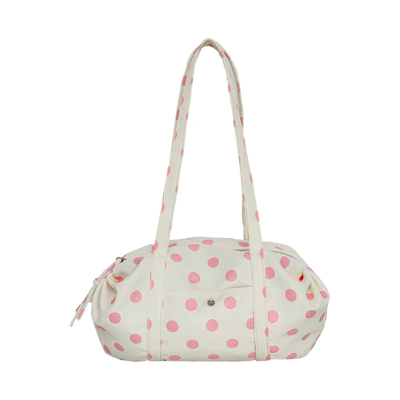 Korean Polka Dot Crossbody Bag – Nylon Travel & Sports Handbag Crossbody Shoulder Bag Nixie