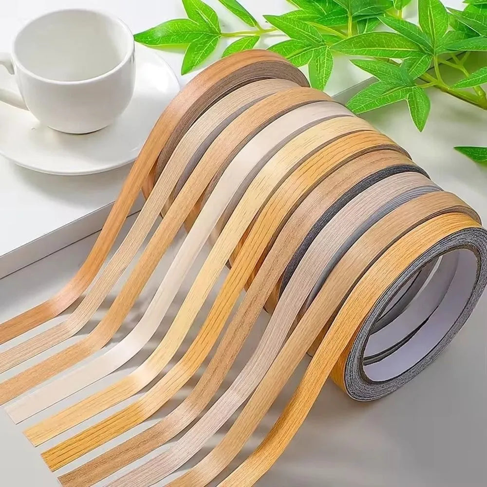 Wood Grain Edge Banding Tape 10m Self-Adhesive PVC Strip Edge Banding Tape Nixie