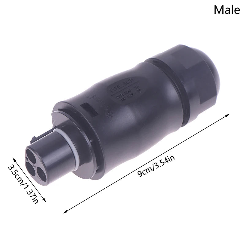 BC01 IP68 3-Pin AC Connector for Solar Micro Inverter PV Setup Solar AC Connector Nixie A2