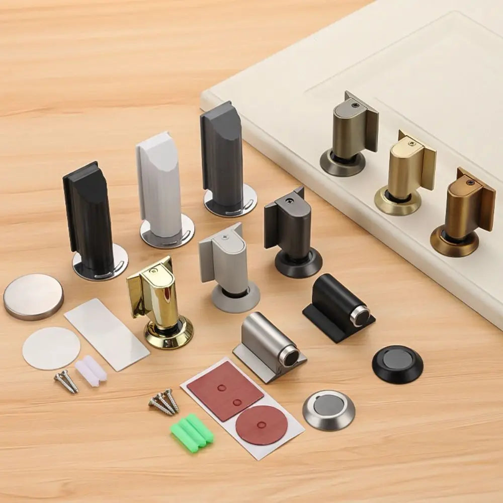 Magnetic Door Stopper – Punch-Free Heavy Duty Floor Mount Magnetic Door Stopper Nixie