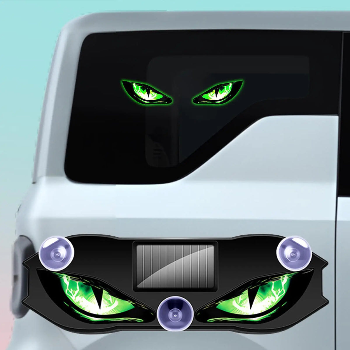 Solar Devil Eye LED Car Window Light | Dynamic Ambient