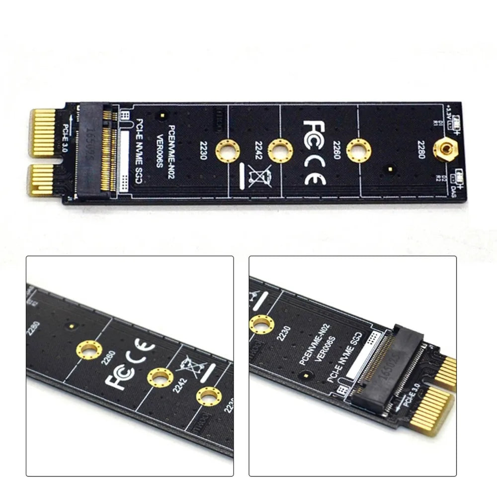 NVMe M.2 to PCIe 3.0 1X Adapter Card | Full Speed Extension PCIe Adapter Card Nixie