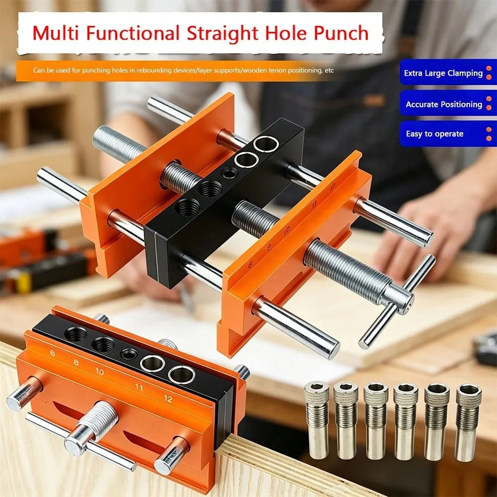 Vertical Drill Locator Clamp – Precision Wood Hole Positioner