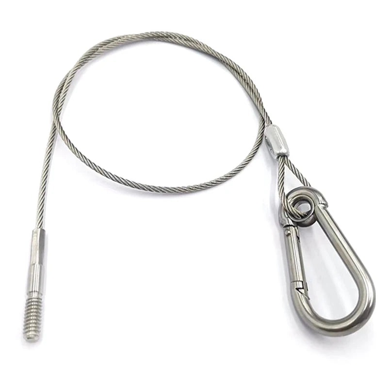 Double-Headed Dog Tie Out Cable 3–10M Steel Wire Anti-Rust Dog Tie Out Cable Nixie