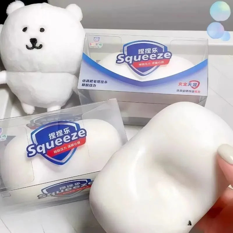 Soap Ball Squishy Fidget Toy – Soft Squeeze Stress Ball