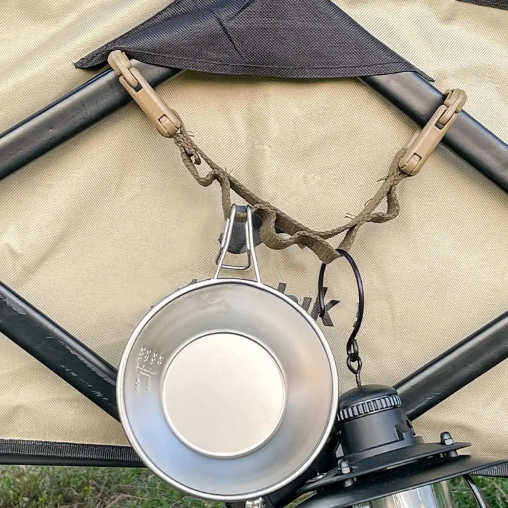 Camping Clothesline Strap with Rings – Portable Hanging Rope Camping Clothesline Strap Nixie