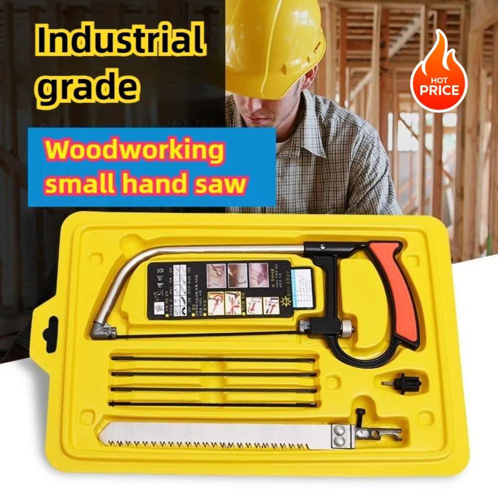8-in-1 Multi-Purpose Hand Saw Kit with 6 Blades – Wood Metal Glass Multi-Purpose Hand Saw Nixie