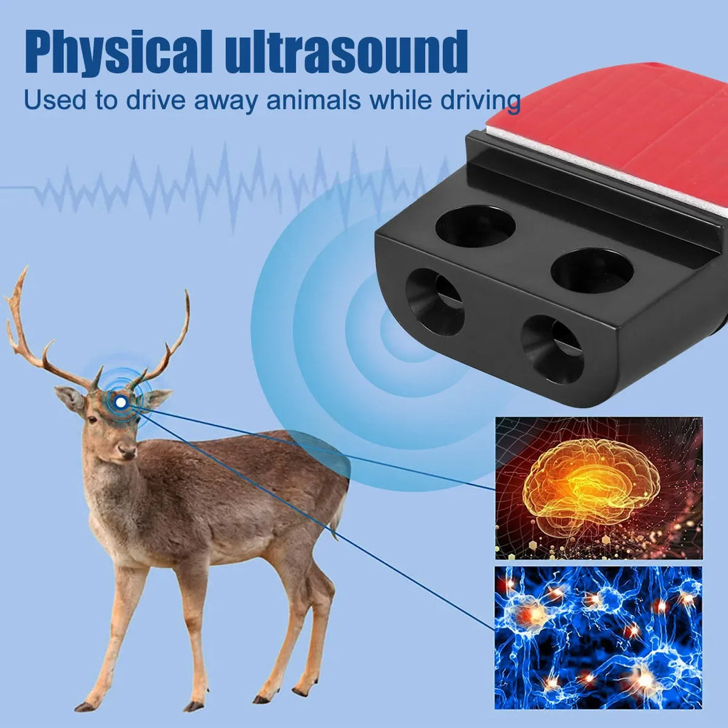 4-Pack Deer Warning Whistles – Weather-Resistant Animal Alert Car Animal Alert Nixie