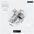 Heavy Duty Stainless Steel Slide Bolt Door Lock & Flip Latch Door Bolt Latch Nixie Medium Left