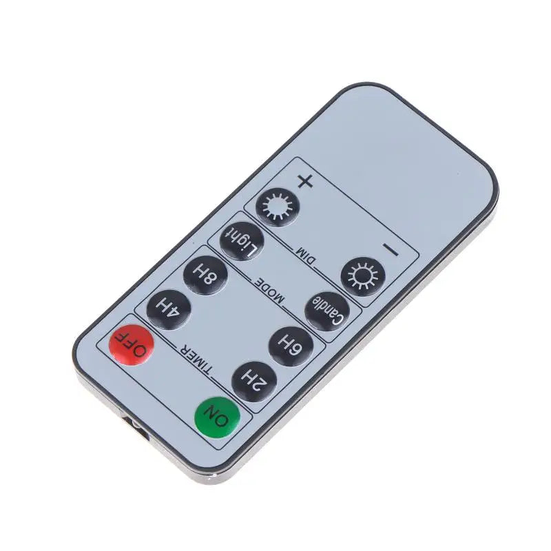 10-Key LED Candle Remote Control with Timer – Flameless